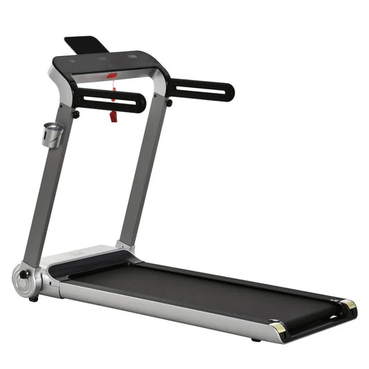 T103 Foldable Treadmill – Compact 14km/h Running Machine with LED Display – Cushioned Belt for Low-Impact Workouts – Space-Saving Home Fitness Equipment