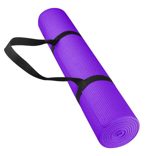 Extra Thick 10mm Yoga Mat – Non-Slip NBR Foam with Carry Strap – Cushioned, Eco-Friendly Pad for Pilates, HIIT & Home Workouts