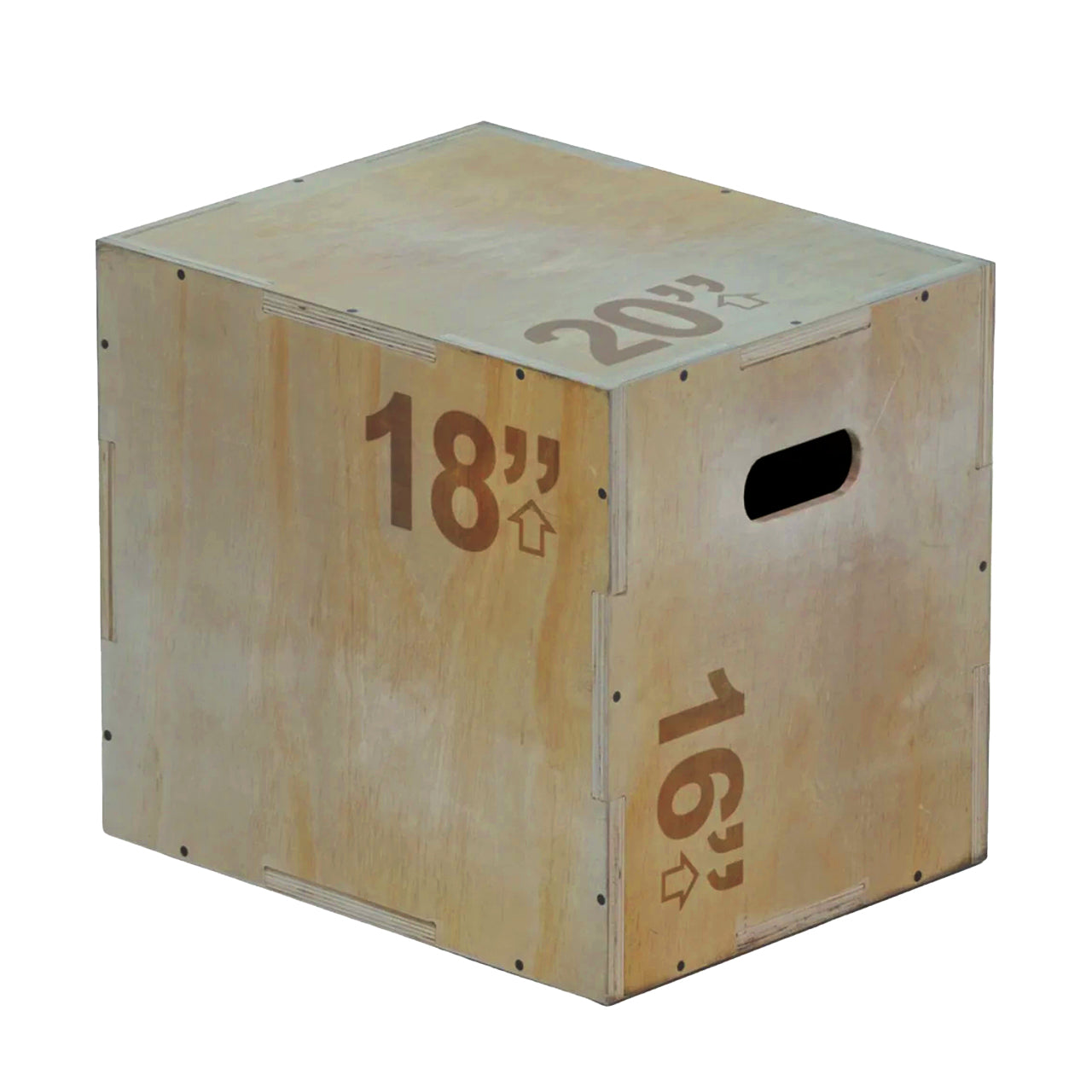 3-in-1 Wooden Plyo Jump Box – Durable Training Platform with Multiple Heights for Box Jumps, Step-Ups & Strength Workouts