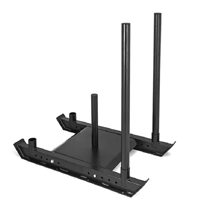 Heavy Duty Push & Pull Sled with 10m Sprint Mat | Numbered Sprint Sled Track for Speed & Strength Training | Durable Training Aid for Athletes & Coaches