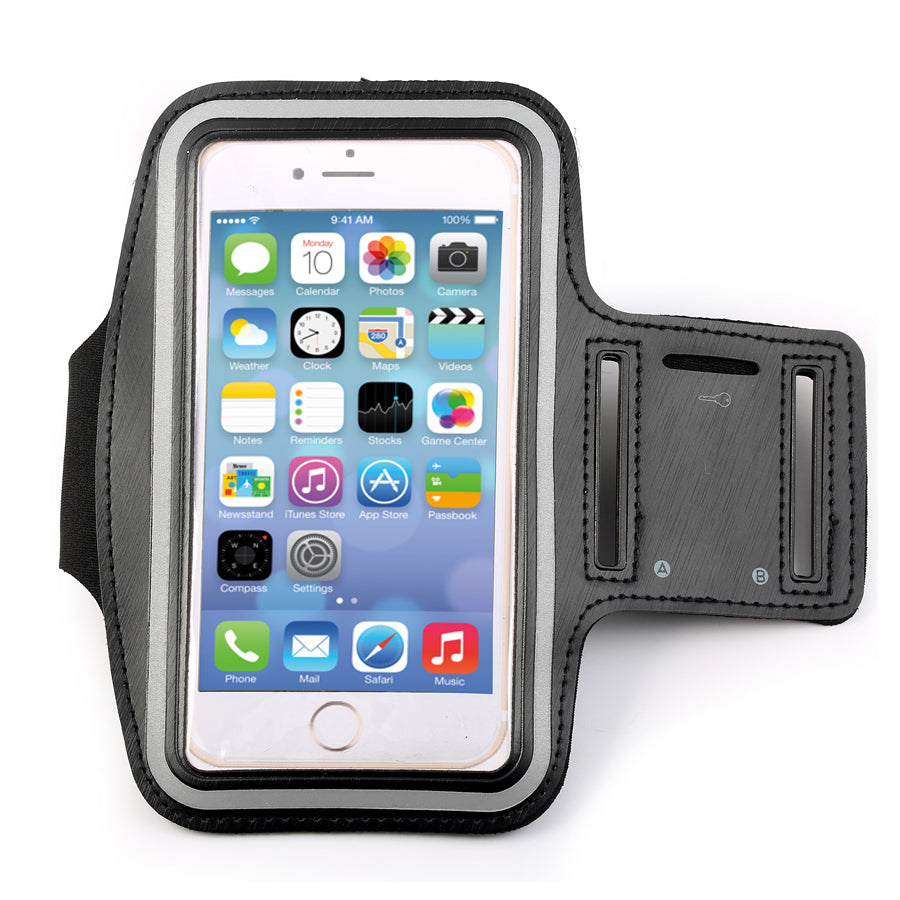 Sports Armband Phone Holder – Adjustable, Water-Resistant & Touchscreen Compatible with Card Slot & Key Pocket for Running, Cycling & Gym