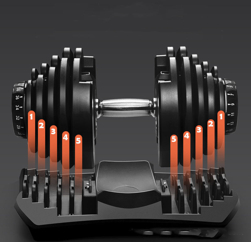40kg Adjustable Dumbbell – 17-in-1 Quick Dial, Non-Slip Handle, Space-Saving Home Gym Weight for All Fitness Levels
