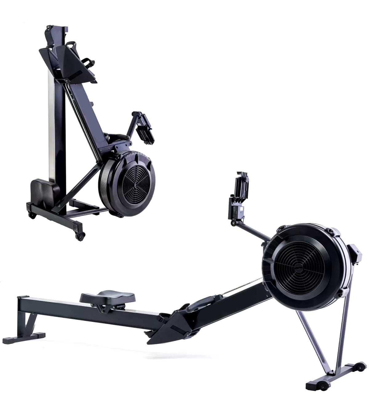 Adjustable Rowing Machine – 10-Level Air Resistance Rower | Silent, Foldable Aluminum Frame with Smart Display & Ergonomic Seat | Ideal for Home & Gym Workouts