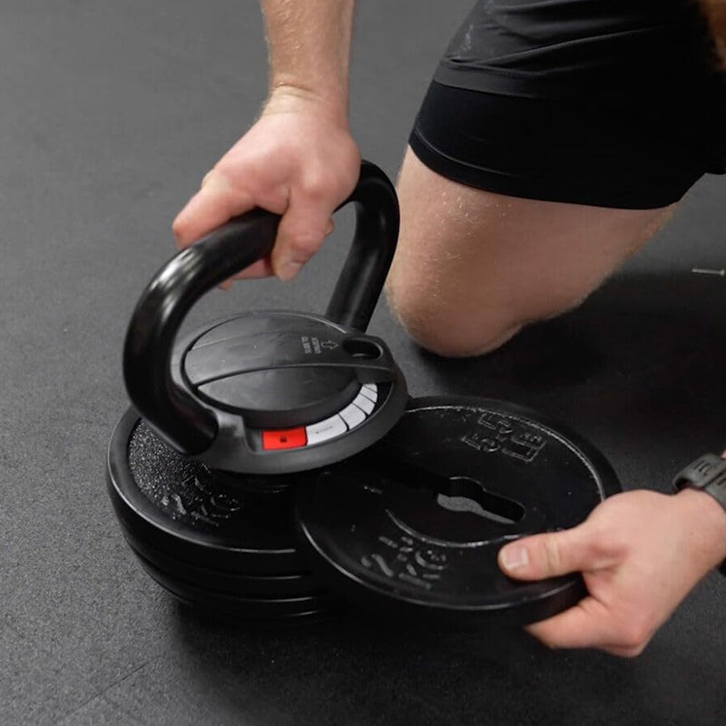7-in-1 Adjustable Kettlebell Set (4kg to 18kg) – Quick-Lock System, Cast Iron Build – Space-Saving Strength Training for Home Workouts
