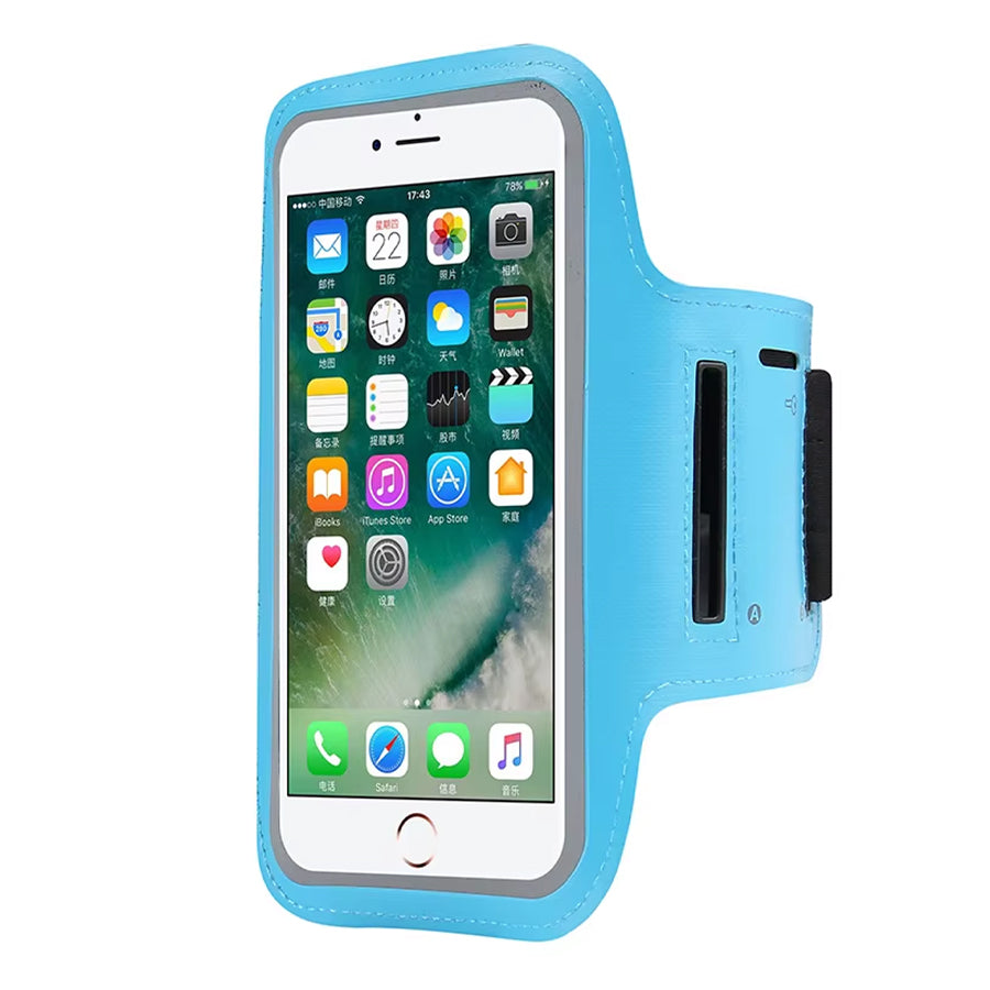 Sports Armband Phone Holder – Adjustable, Water-Resistant & Touchscreen Compatible with Card Slot & Key Pocket for Running, Cycling & Gym