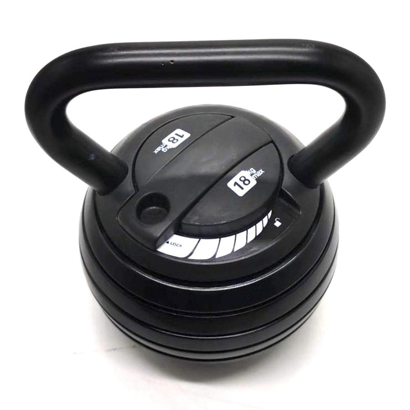 7-in-1 Adjustable Kettlebell Set (4kg to 18kg) – Quick-Lock System, Cast Iron Build – Space-Saving Strength Training for Home Workouts