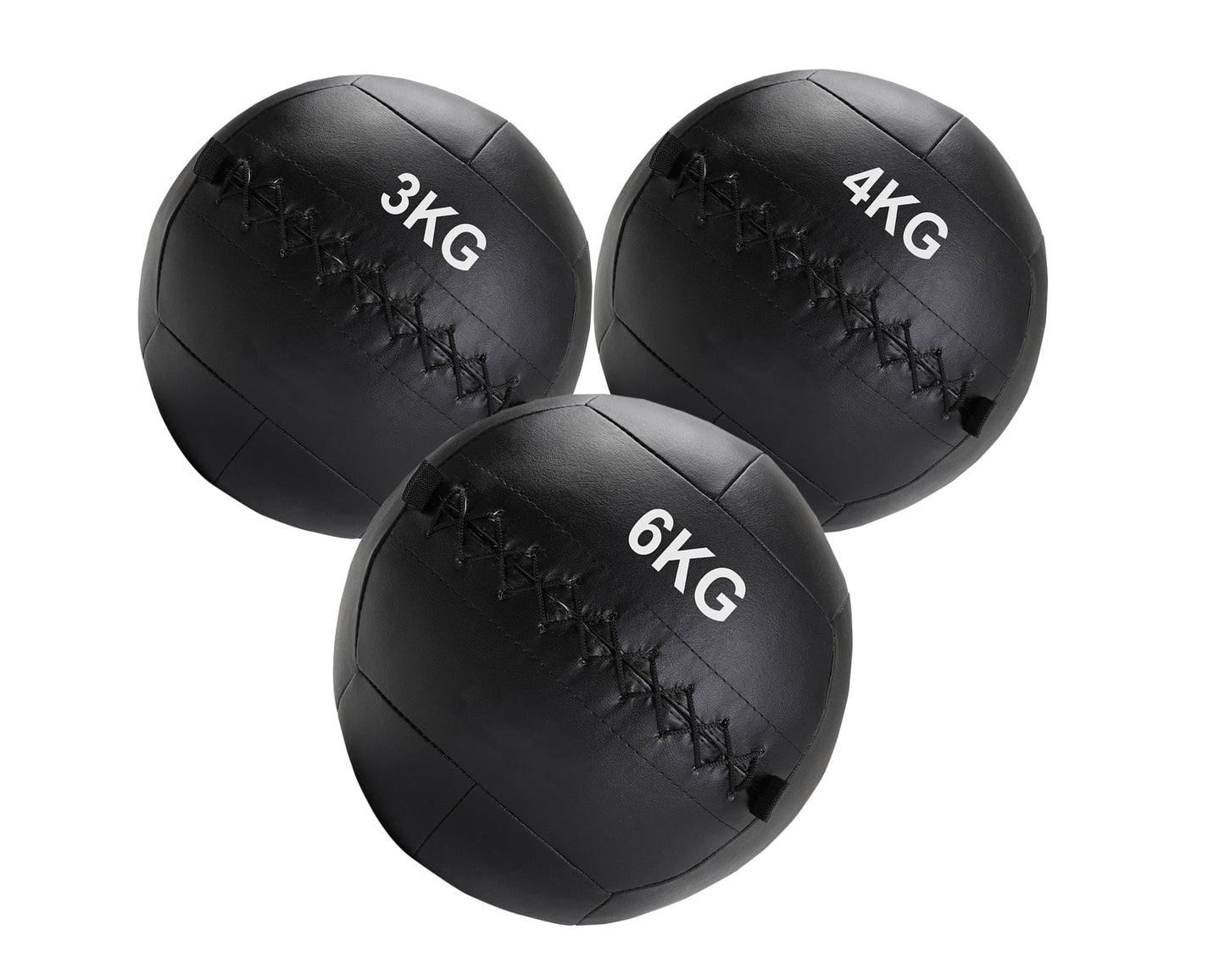 Wall Ball Medicine Ball Set – 3kg to 12kg Vinyl Balls for CrossFit, HIIT & Core Training – Heavy-Duty, Double-Stitched Design