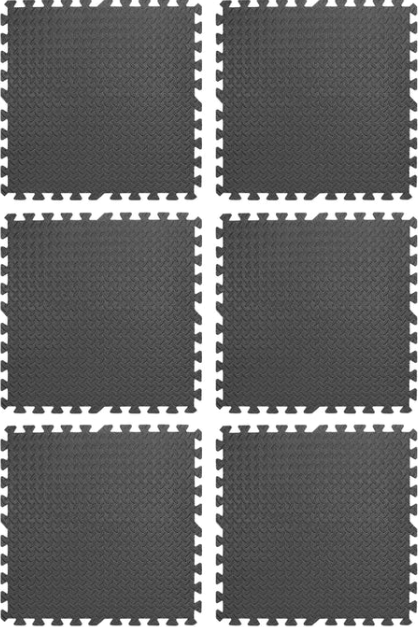 Interlocking Puzzle Exercise Mats – 10mm EVA Foam Tiles with Non-Slip Rubber Top & Shock Absorption – Water-Resistant Home Gym Flooring