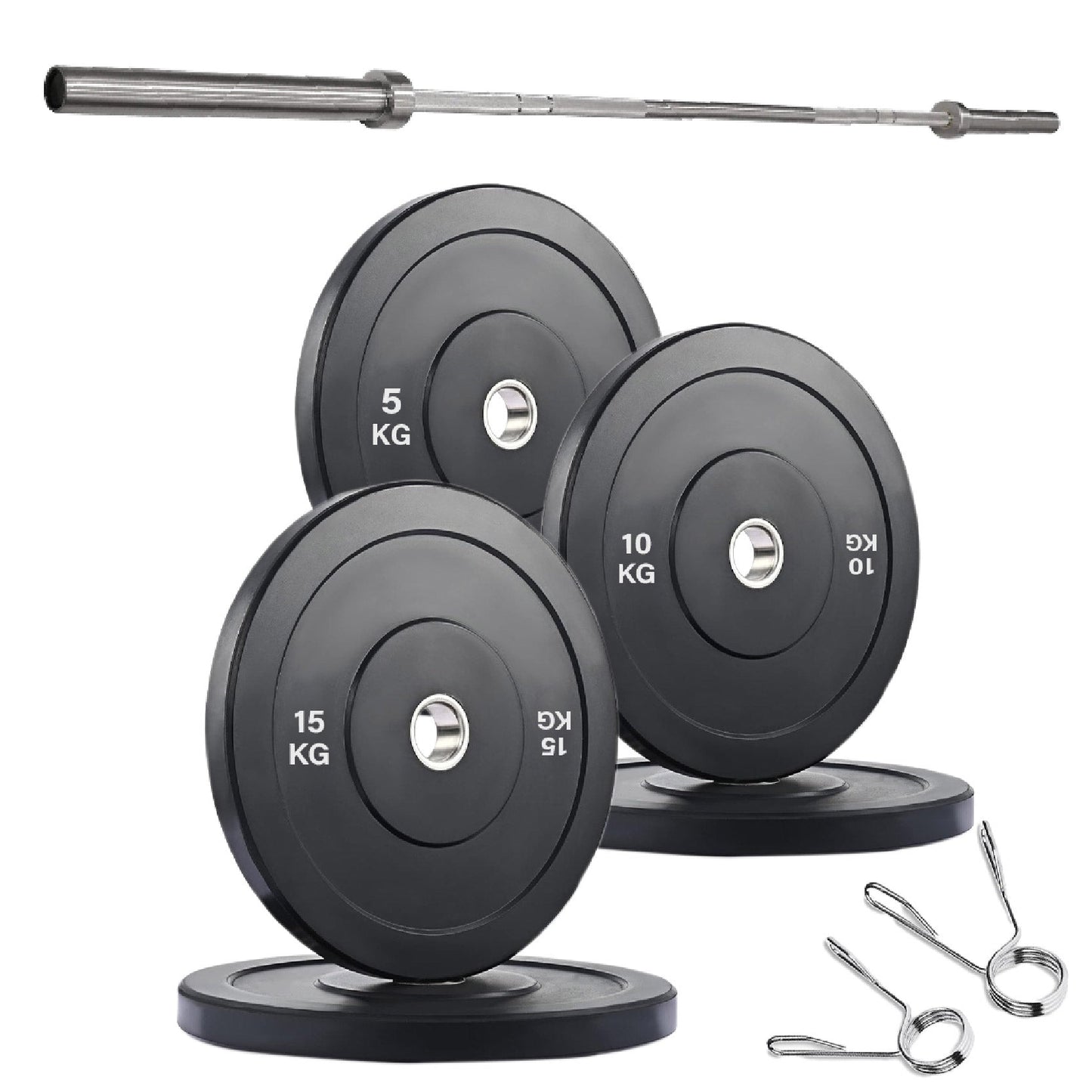 Olympic Bumper Plates – Premium Strength Training Discs for Home & Commercial Gyms – Singles, Pairs & Full Sets with Optional Barbells