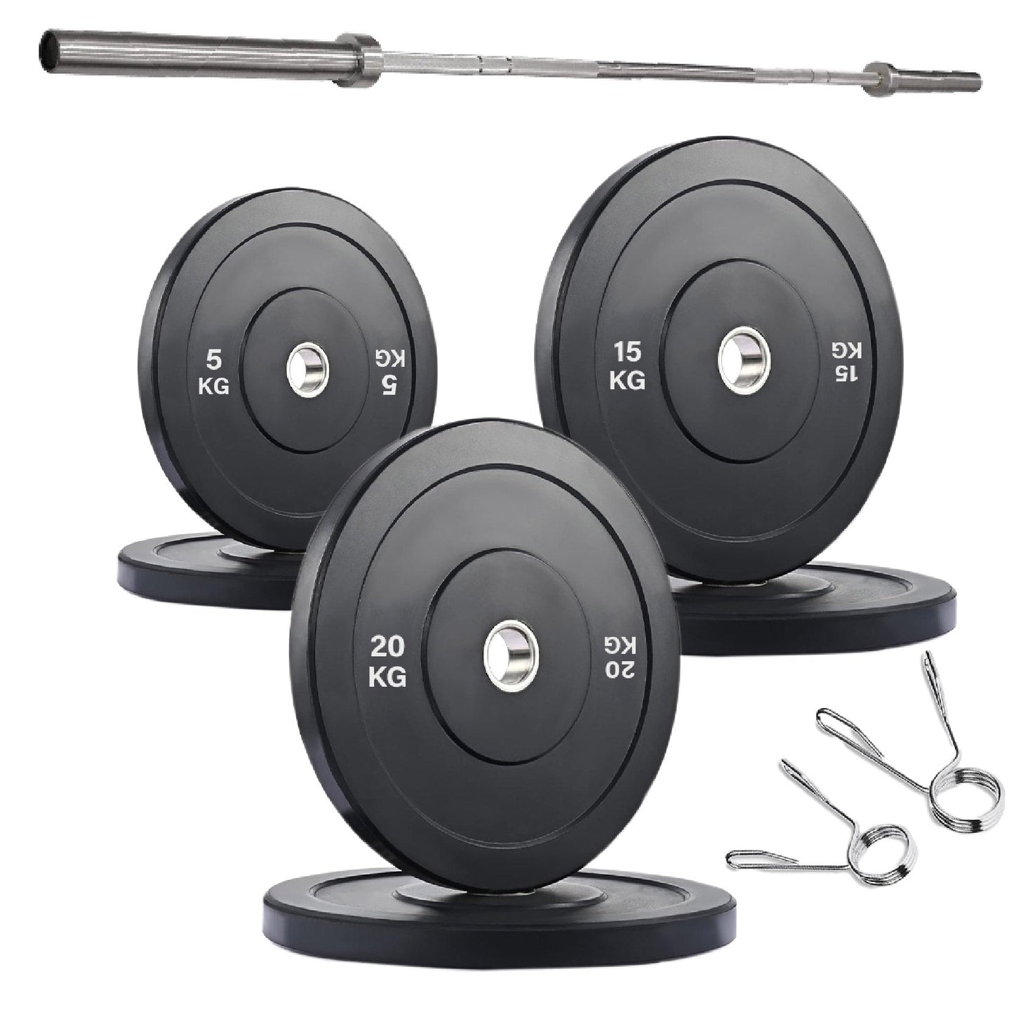 Olympic Bumper Plates – Premium Strength Training Discs for Home & Commercial Gyms – Singles, Pairs & Full Sets with Optional Barbells