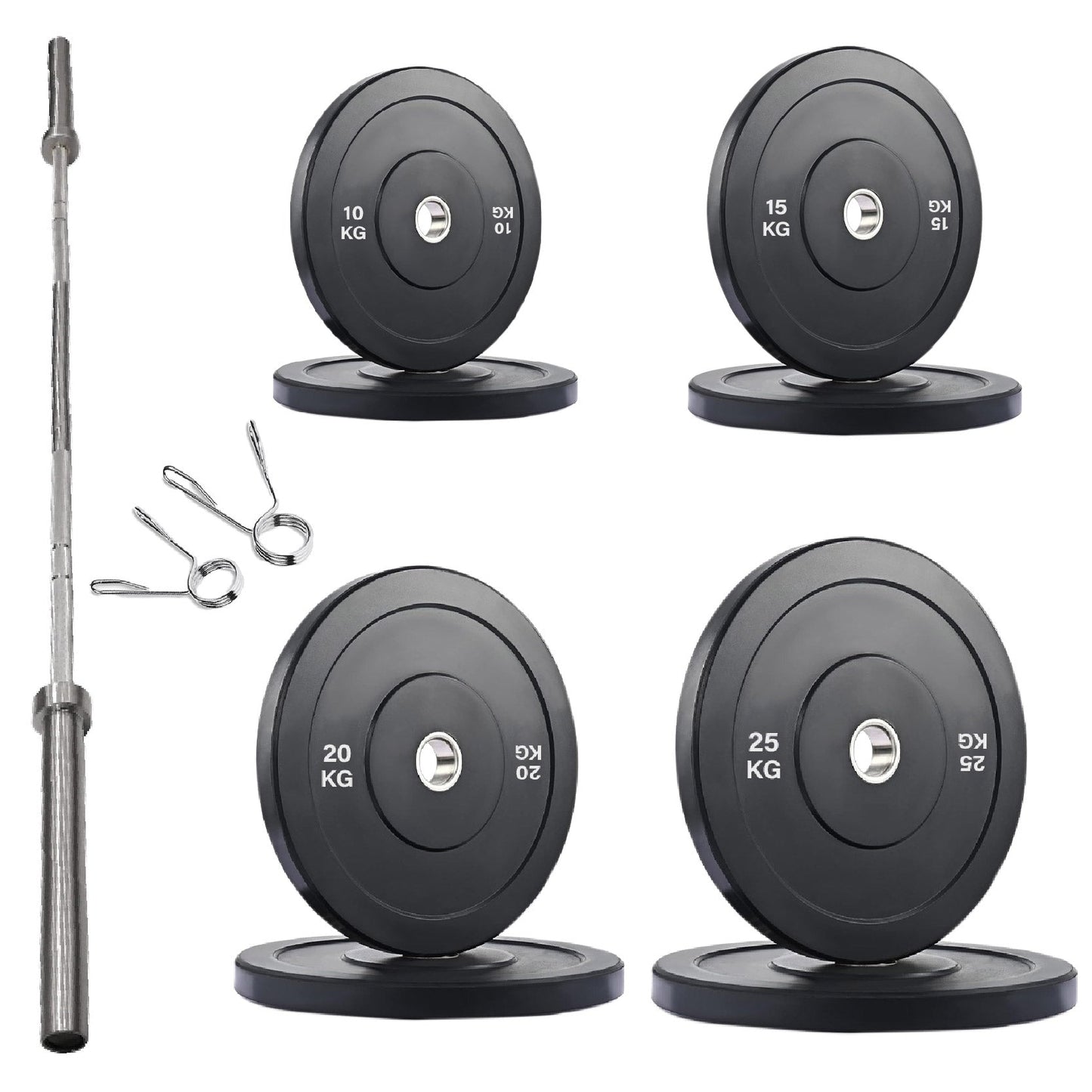 Olympic Bumper Plates – Premium Strength Training Discs for Home & Commercial Gyms – Singles, Pairs & Full Sets with Optional Barbells