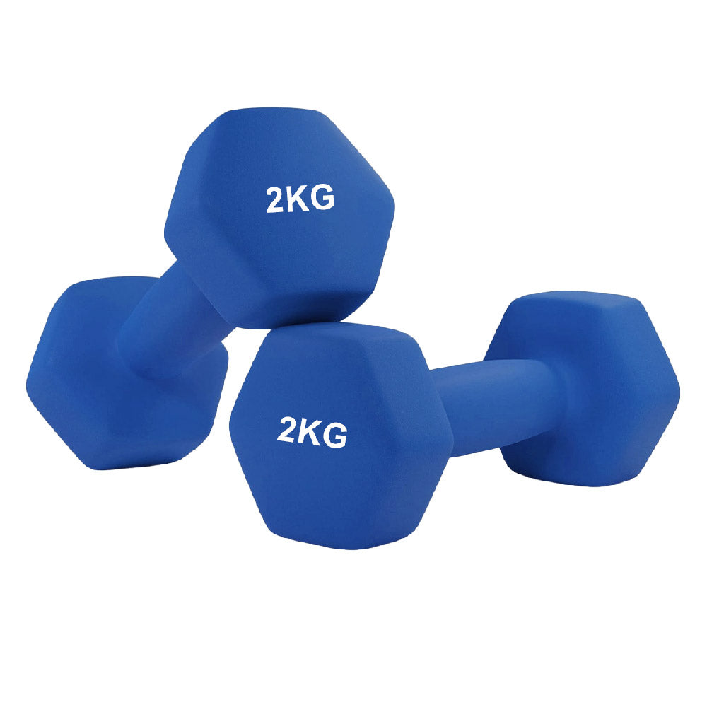 Anti-Roll Neoprene Dumbbells – Hex Design, Soft Grip, Non-Slip Hand Weights for Home Workouts – Multiple Sizes