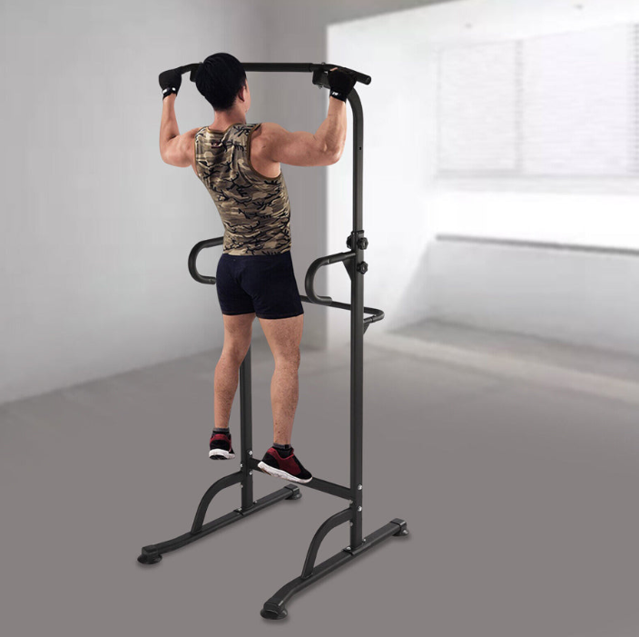 Multi-Function Power Tower Pull-Up & Dip Station – Height Adjustable Home Gym Tower with Push-Up Bar, Ab Handles & Heavy-Duty Steel Frame