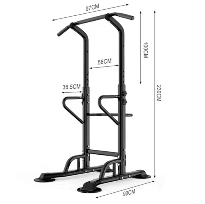 Multi-Function Power Tower Pull-Up & Dip Station – Height Adjustable Home Gym Tower with Push-Up Bar, Ab Handles & Heavy-Duty Steel Frame