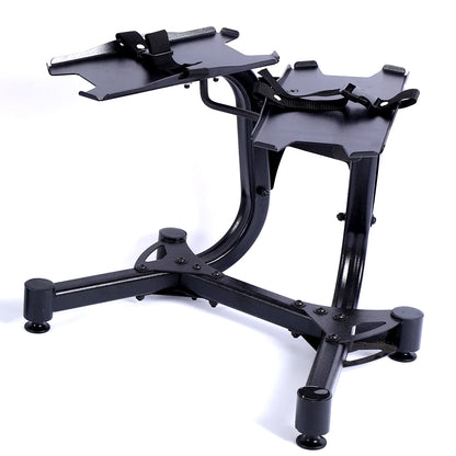 Adjustable Dumbbell Stand – Space-Saving Rack for 24kg & 40kg Dumbbells with Securing Strap – Heavy-Duty Home Gym Storage