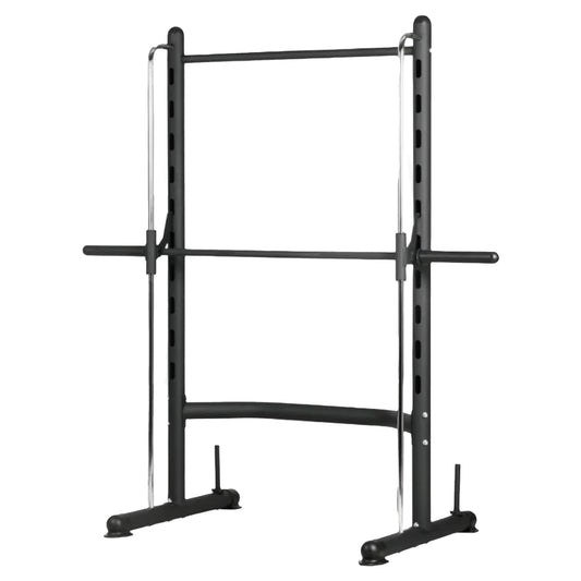 Smith Machine Squat Rack with Pull-Up Bar – 550lbs Max Load Multi-Function Weight Station – Heavy-Duty Steel Home Gym Equipment