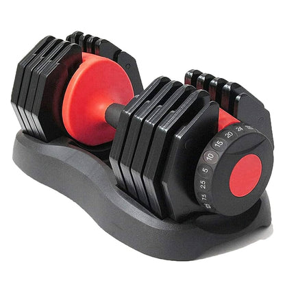 25kg Adjustable Dumbbell – 10-in-1 Set | 2.5kg to 25kg Quick-Select Weight Pair with Safety Lock | Compact Strength Training for Men & Women Home Gym