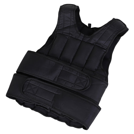 Adjustable Weighted Vest (10–20kg) – 38 Removable Weights for Running, HIIT & Strength Training – Unisex, Durable Black Design