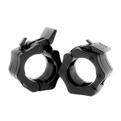 Olympic 2" Barbell Collars – Quick-Release Locking Clamps for Secure Plate Hold – Heavy-Duty ABS for Home Gym & CrossFit