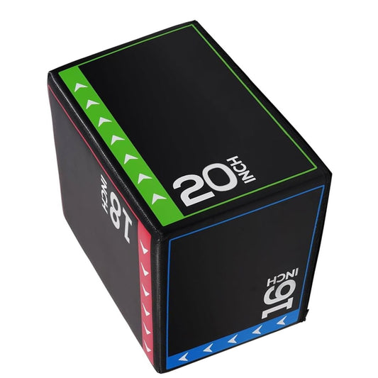 3-in-1 Soft Plyo Jump Box – Non-Slip, Cushioned Platform for Strength, Speed & Agility Training – Multiple Height Options