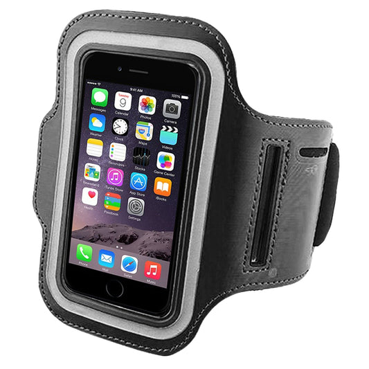 Sports Armband Phone Holder – Adjustable, Water-Resistant & Touchscreen Compatible with Card Slot & Key Pocket for Running, Cycling & Gym