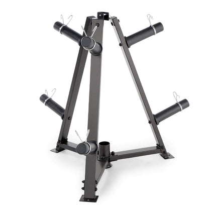 Vertical Weight & Dumbbell Rack – 300kg Heavy-Duty Storage with 6 Clamps – Space-Saving Home Gym Organizer