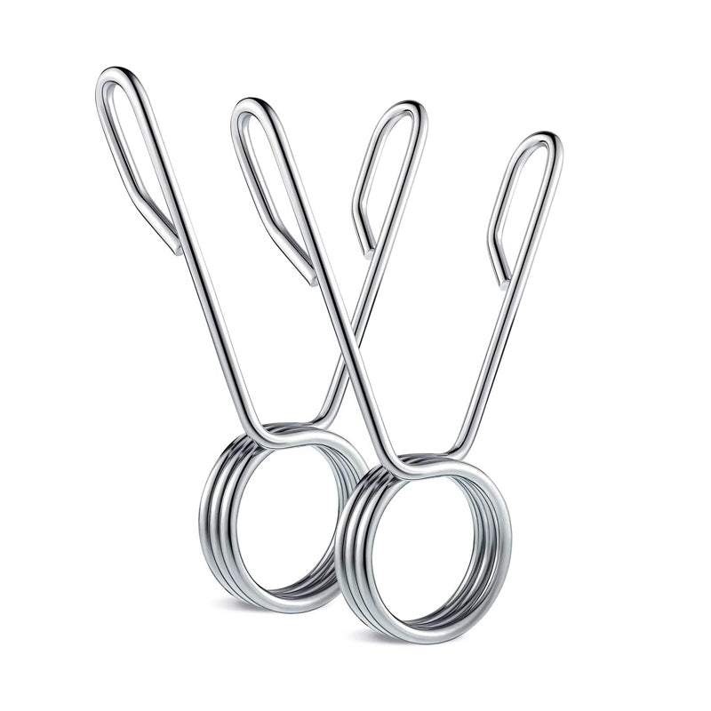 Olympic 2" Spring Collars – Chrome Barbell Clips with Quick-Release – Secure Weight Locking for Strength Training