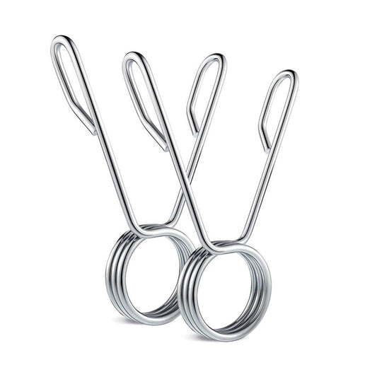 Olympic 2" Spring Collars – Chrome Barbell Clips with Quick-Release – Secure Weight Locking for Strength Training
