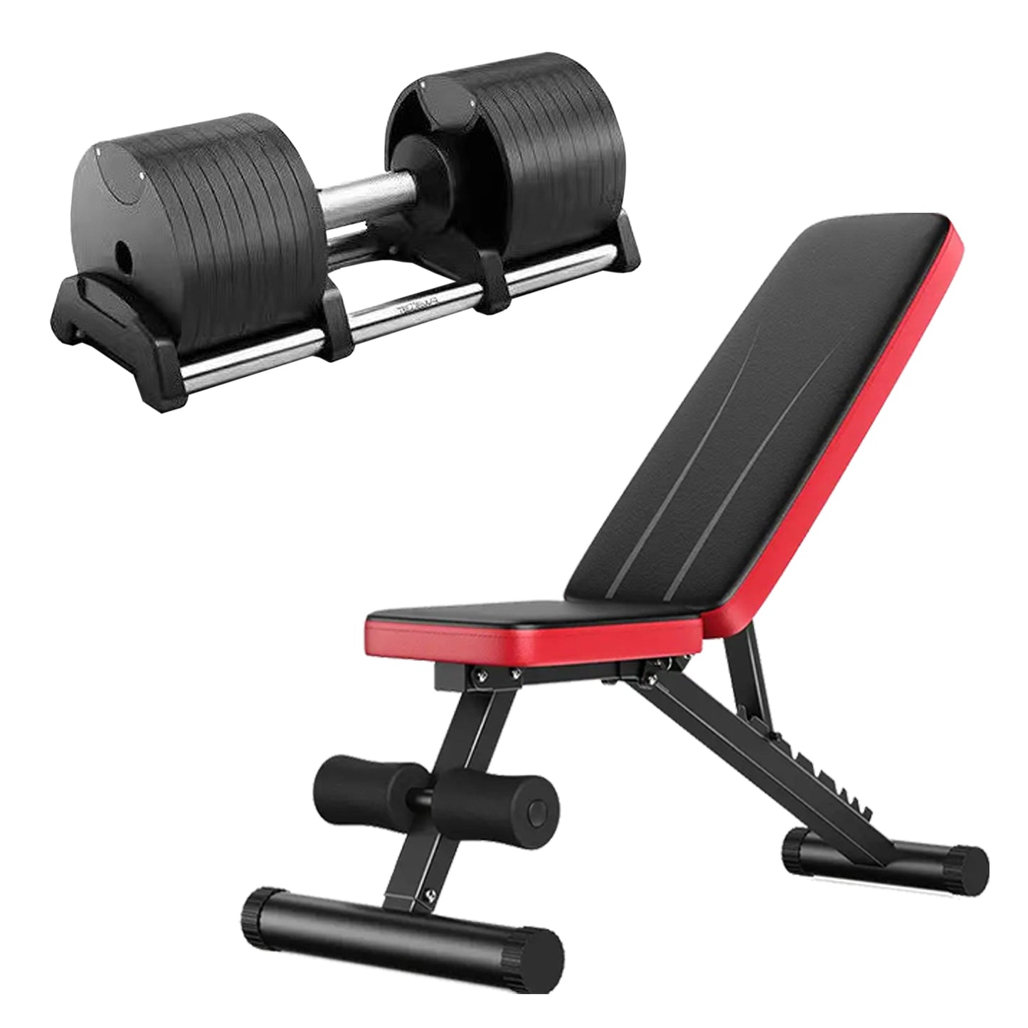 ROBURFLEX Adjustable Dumbbells 24–45kg – Quick Dial Weights, Anti-Slip Handle, Cast Iron – Single or Pair for Home Gym