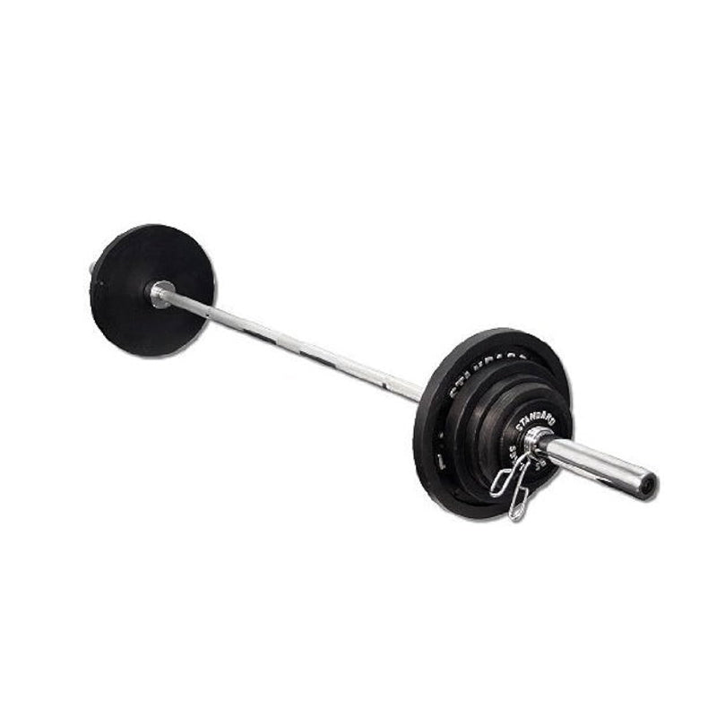 Olympic 2" Barbell – Heavy-Duty Steel Bar with Spring Collars – 4ft to 7ft Options for Home Gym & Strength Training