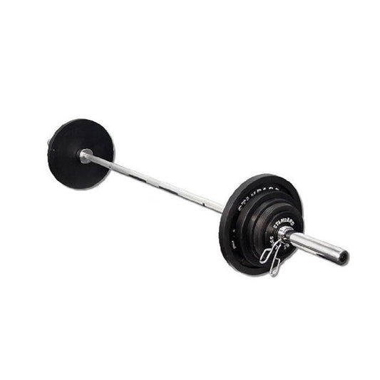 Olympic 2" Barbell – Heavy-Duty Steel Bar with Spring Collars – 4ft to 7ft Options for Home Gym & Strength Training