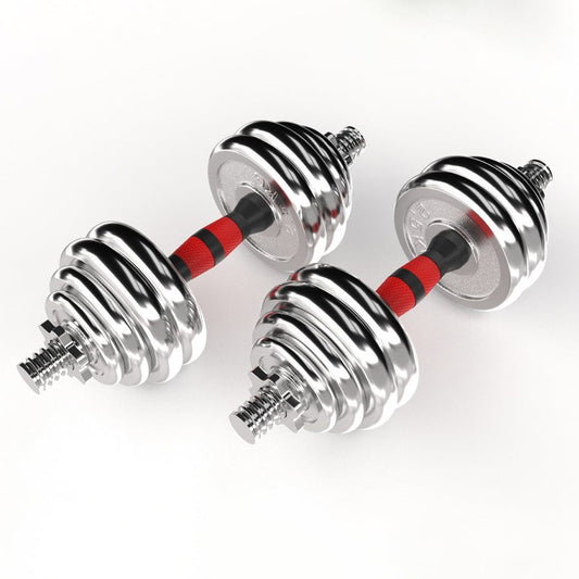 20kg Adjustable Dumbbell & Barbell Set – Cast Iron 2-in-1 Home Gym Equipment with Anti-Slip Handles