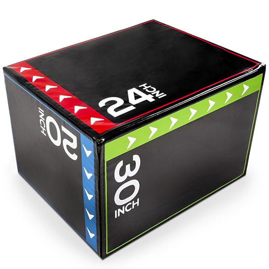 3-in-1 Soft Plyo Jump Box – Non-Slip, Cushioned Platform for Strength, Speed & Agility Training – Multiple Height Options