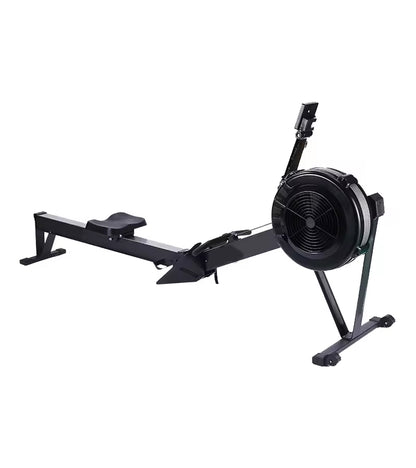 Adjustable Rowing Machine – 10-Level Air Resistance Rower | Silent, Foldable Aluminum Frame with Smart Display & Ergonomic Seat | Ideal for Home & Gym Workouts