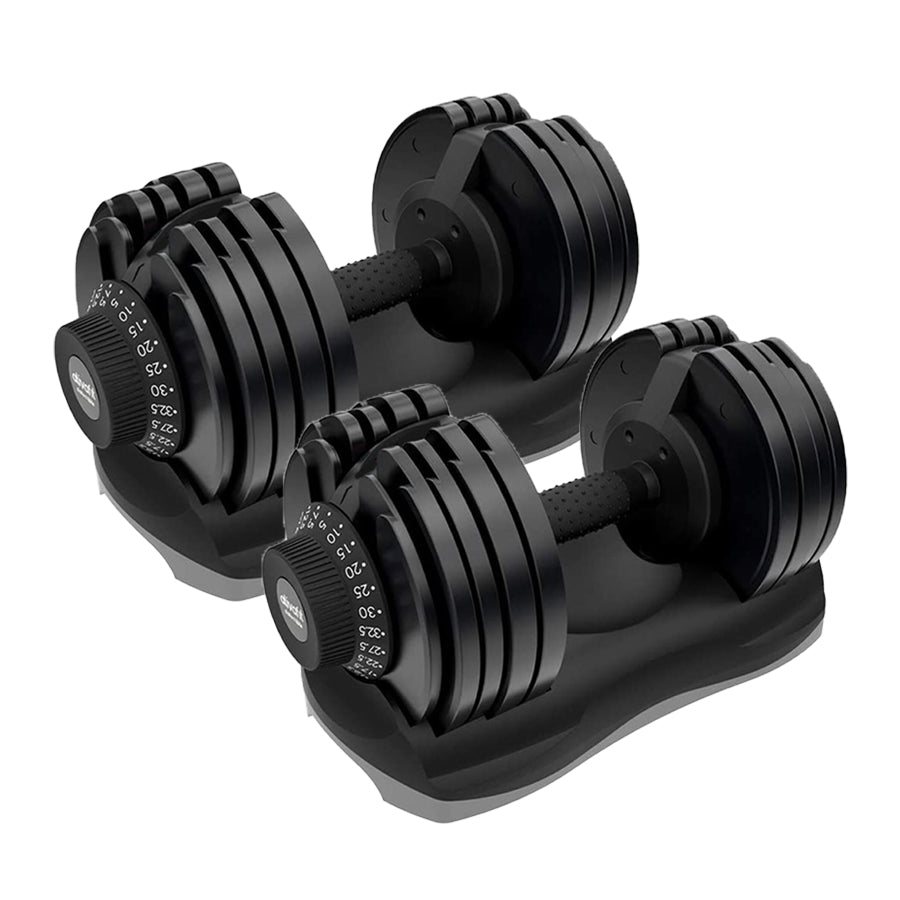 32.5kg Adjustable Dumbbell – 12-in-1 Weight Set | 5kg to 32.5kg Quick-Select Dumbbells Pair for Home Gym | Space-Saving Strength Training Equipment