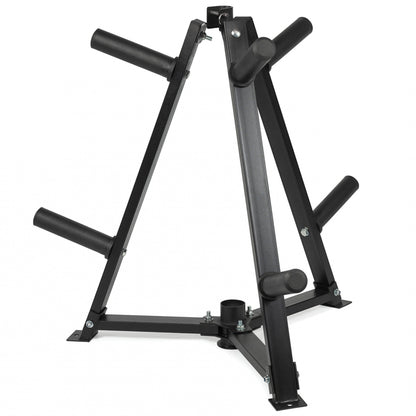 Vertical Weight & Dumbbell Rack – 300kg Heavy-Duty Storage with 6 Clamps – Space-Saving Home Gym Organizer