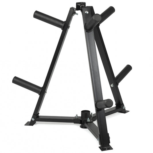 Vertical Weight & Dumbbell Rack – 300kg Heavy-Duty Storage with 6 Clamps – Space-Saving Home Gym Organizer