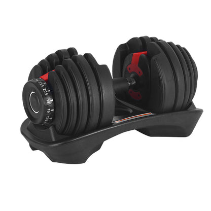 24kg Adjustable Dumbbell – 15-in-1 Quick Dial Weights, Non-Slip Handle, Space-Saving Home Gym Equipment