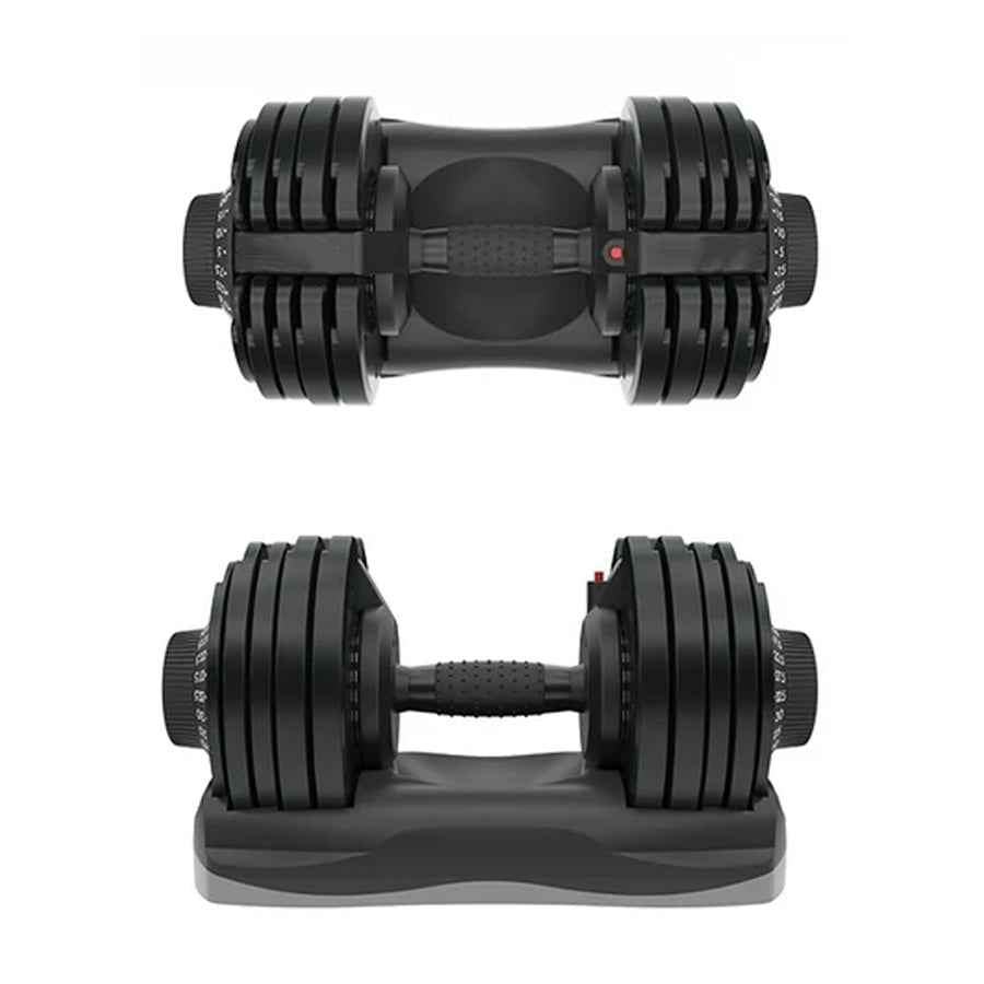 32.5kg Adjustable Dumbbell – 12-in-1 Weight Set | 5kg to 32.5kg Quick-Select Dumbbells Pair for Home Gym | Space-Saving Strength Training Equipment