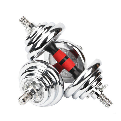 20kg Adjustable Dumbbell & Barbell Set – Cast Iron 2-in-1 Home Gym Equipment with Anti-Slip Handles