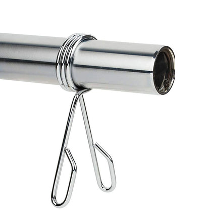 Olympic 2" Spring Collars – Chrome Barbell Clips with Quick-Release – Secure Weight Locking for Strength Training