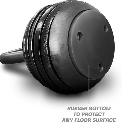7-in-1 Adjustable Kettlebell Set (4kg to 18kg) – Quick-Lock System, Cast Iron Build – Space-Saving Strength Training for Home Workouts