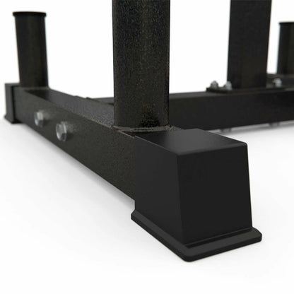 3-Tier Olympic Weight Tree & Barbell Rack – Heavy-Duty 200kg Stand for 2'' Plates – Compact, Scratch-Resistant Home Gym Storage