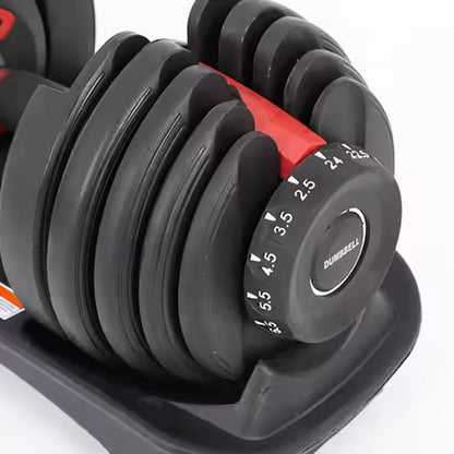 Adjustable Dumbbell Stand – Space-Saving Rack for 24kg & 40kg Dumbbells with Securing Strap – Heavy-Duty Home Gym Storage