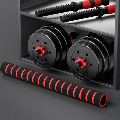 2-in-1 Adjustable Dumbbells & Barbell Set | 20kg 25kg 30kg Vinyl-Coated Weight Set with Connector | Home Gym Strength Training for Men & Women