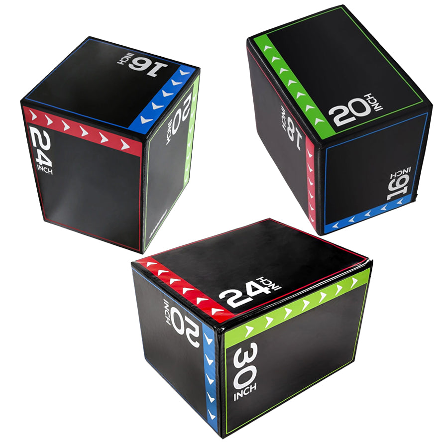 3-in-1 Soft Plyo Jump Box – Non-Slip, Cushioned Platform for Strength, Speed & Agility Training – Multiple Height Options