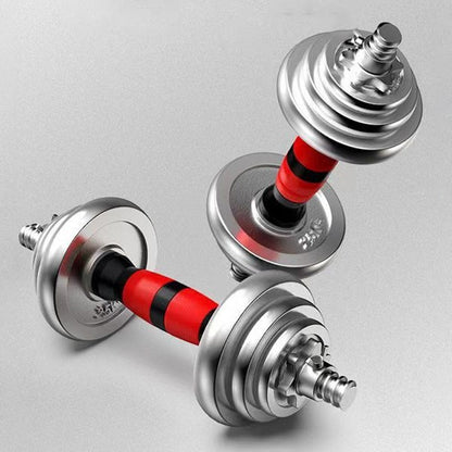 20kg Adjustable Dumbbell & Barbell Set – Cast Iron 2-in-1 Home Gym Equipment with Anti-Slip Handles