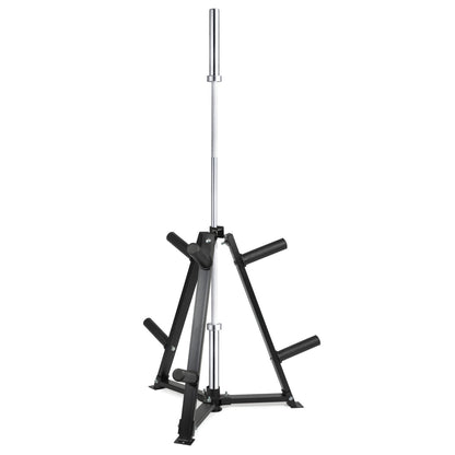 Vertical Weight & Dumbbell Rack – 300kg Heavy-Duty Storage with 6 Clamps – Space-Saving Home Gym Organizer