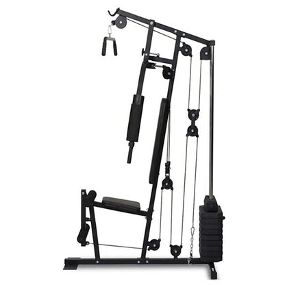 Train every major muscle group with the Premium Multi Gym – a multifunctional home and commercial workout station with a 45kg or 66kg weight stack, cable system, pull-up bar, and leg extension for complete full-body training.