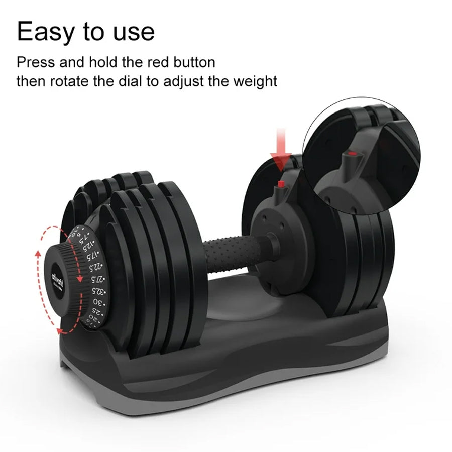 32.5kg Adjustable Dumbbell – 12-in-1 Weight Set | 5kg to 32.5kg Quick-Select Dumbbells Pair for Home Gym | Space-Saving Strength Training Equipment